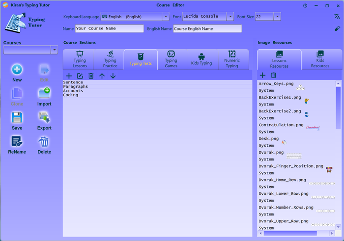 Cource Editor