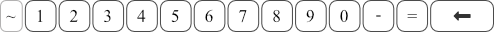 Number row